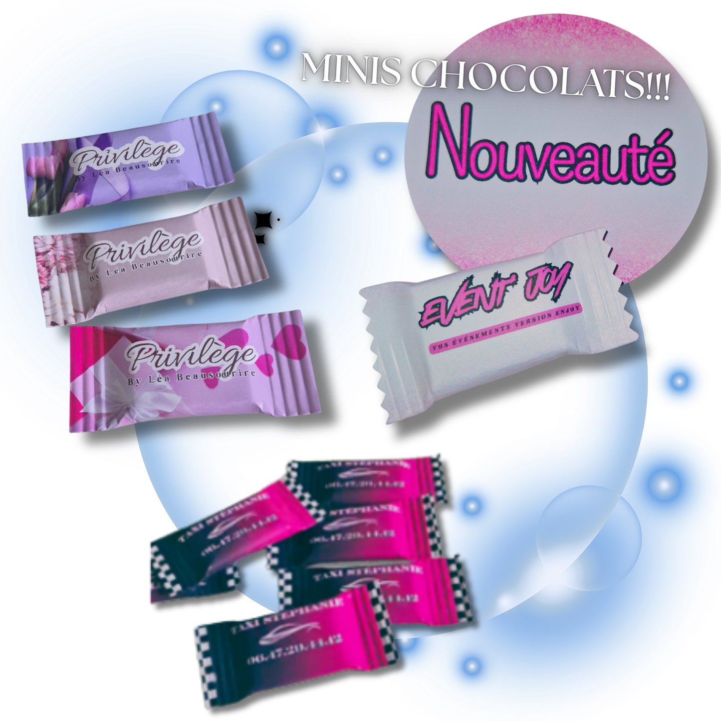 Mini Chocolat Papillon Personnalisé