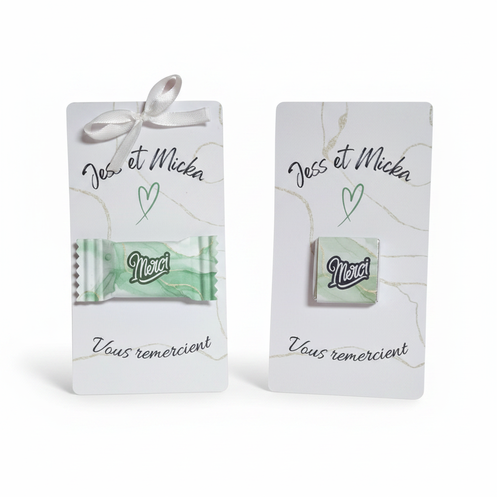 Carte en Chocolat Personnalisée