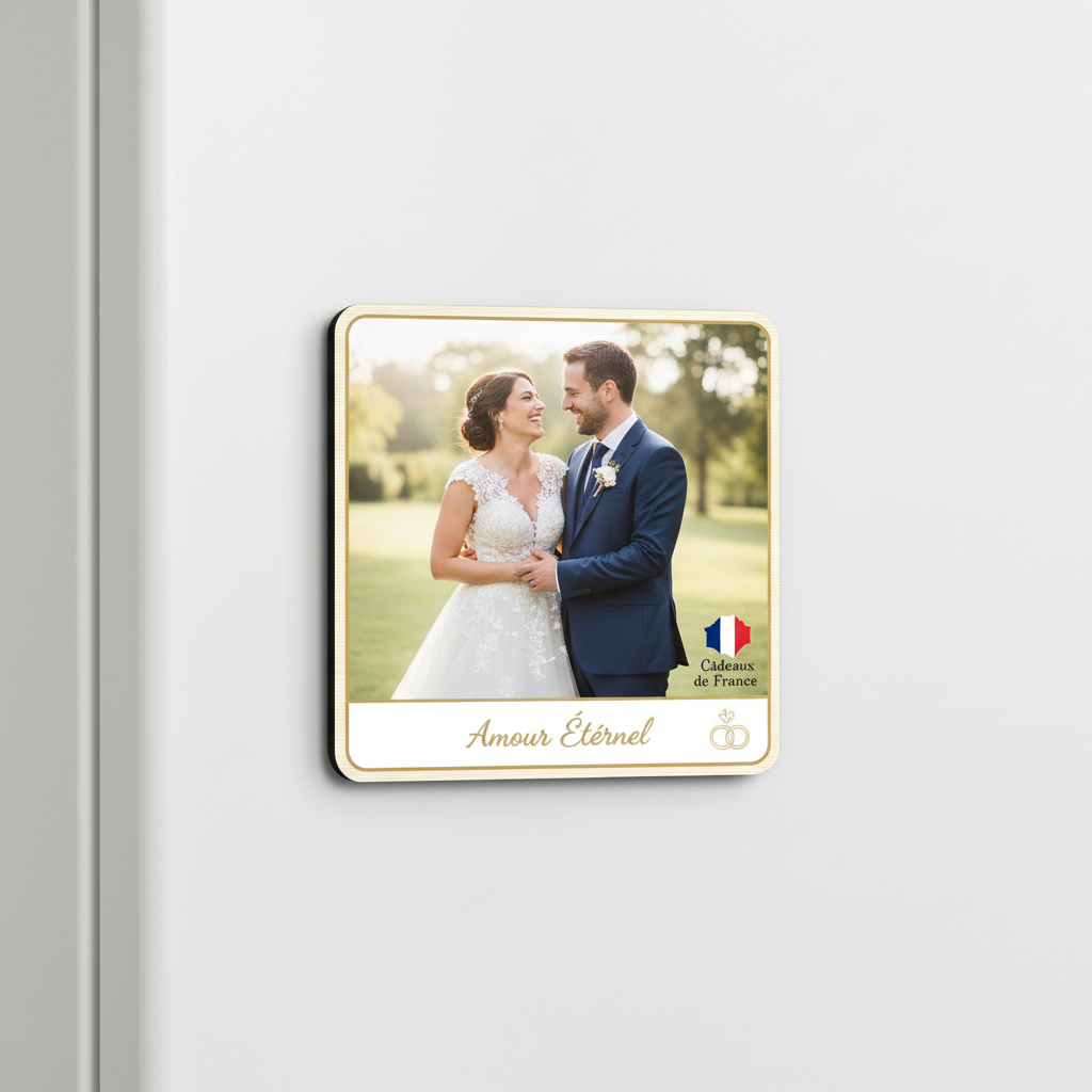 Magnet mariage sur réfrigérateur