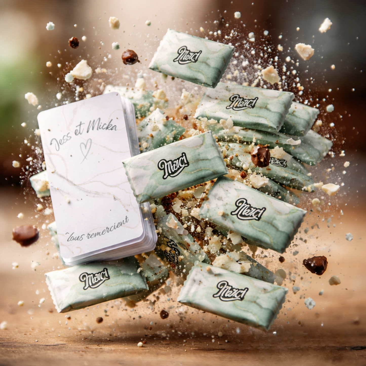 Carte en Chocolat Personnalisée