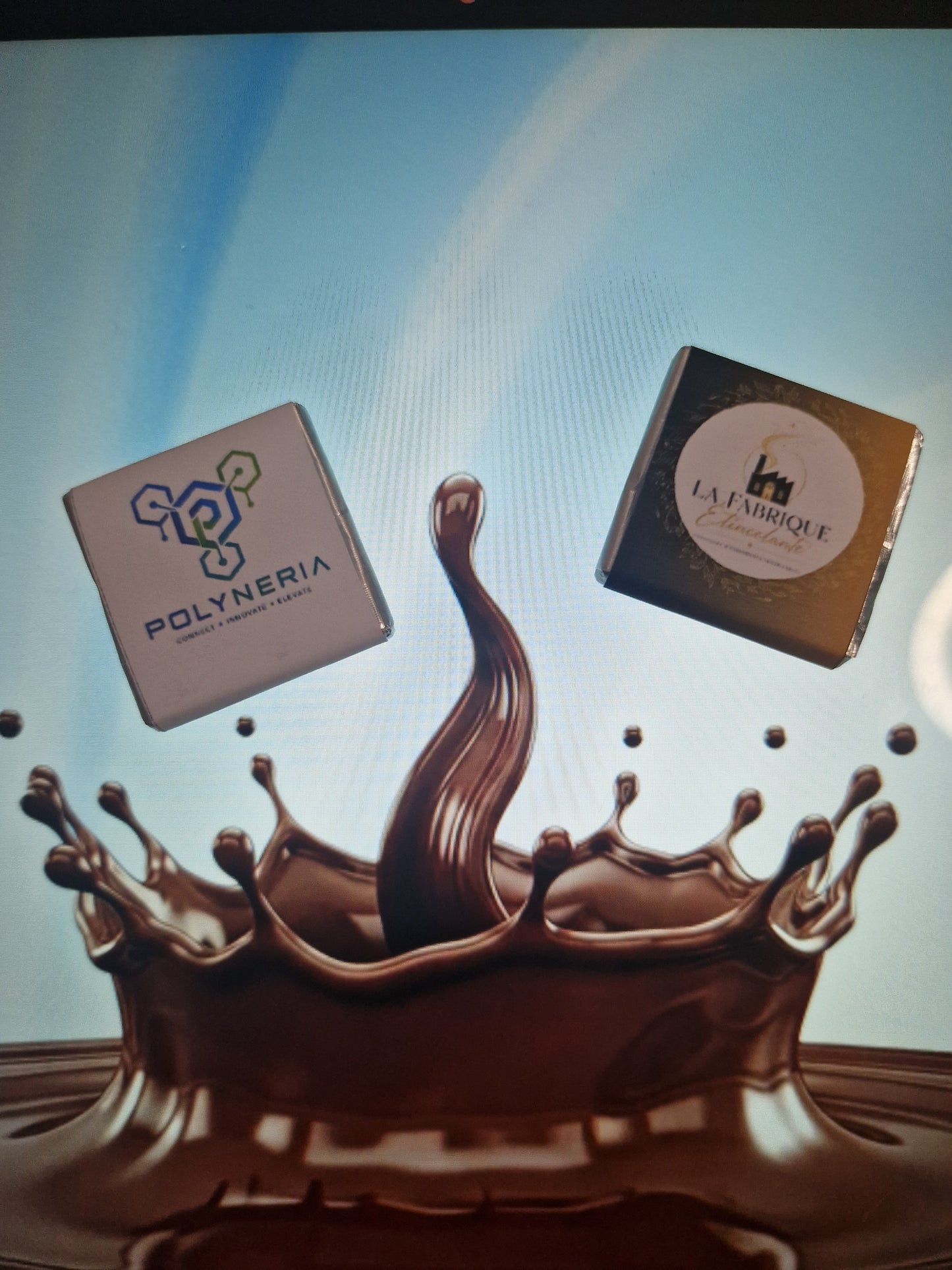 Mini Chocolat Carré Personnalisé (Napolitain)